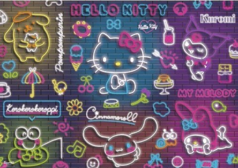 Puzzle 500 elementów Hello Kitty Neon Trefl Puzzle 500 elementów Hello Kitty Neon Trefl