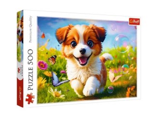 Puzzle 500 elementów Wesoły piesek Trefl