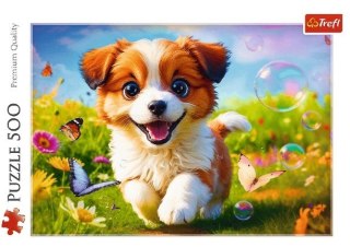 Puzzle 500 elementów Wesoły piesek Trefl