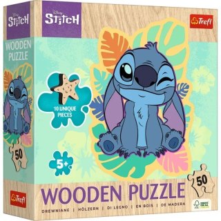 Puzzle drewniane Wesoły Stitch Trefl