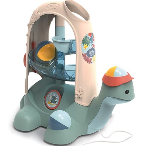 SMOBY LITTLE Żółw do Ciągnięcia ze Zjeżdżalnią dla Piłeczek 12m+ Smoby