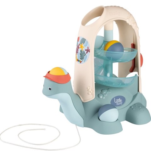 SMOBY LITTLE Żółw do Ciągnięcia ze Zjeżdżalnią dla Piłeczek 12m+ Smoby