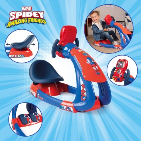 Smoby Symulator jazdy Spidey ze światłem i dźwiękiem Smoby