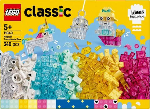Klocki Classic 11040 Magiczny zestaw z przezroczystymi klockami LEGO Klocki Classic 11040 Magiczny zestaw z przezroczystymi klockami LEGO