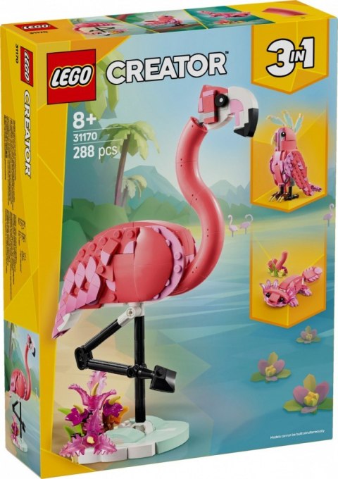Klocki Creator 31170 Dzikie zwierzęta: różowy flaming LEGO Klocki Creator 31170 Dzikie zwierzęta: różowy flaming LEGO