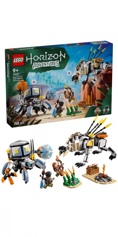 Klocki Horizon 77037 Aloy i Varl kontra krabołaz i piłoząb LEGO Klocki Horizon 77037 Aloy i Varl kontra krabołaz i piłoząb LEGO