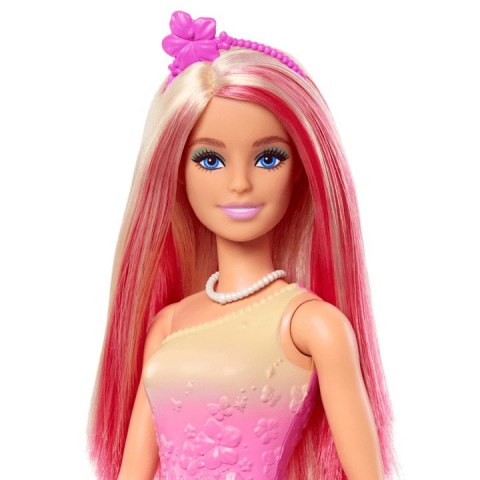 Lalka Barbie Księżniczka z długimi włosami, różowo-blond Mattel Lalka Barbie Księżniczka z długimi włosami, różowo-blond Mattel