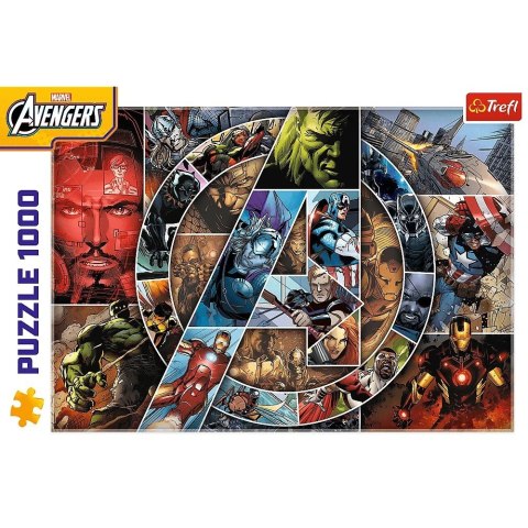 Puzzle 1000 elementów Avengers Bohaterowie Trefl Puzzle 1000 elementów Avengers Bohaterowie Trefl