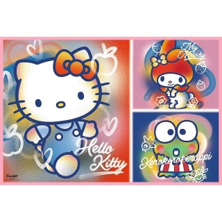 Puzzle 2x200 elementów Hello Kitty i przyjaciele Trefl