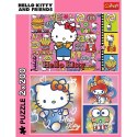 Puzzle 2x200 elementów Hello Kitty i przyjaciele Trefl