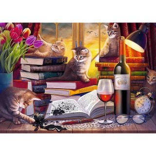 Puzzle 2000 elementów Koci wieczór Trefl