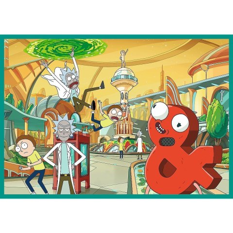 Puzzle 4x250 elementów Rick i Morty Zakręcony świat Trefl Puzzle 4x250 elementów Rick i Morty Zakręcony świat Trefl