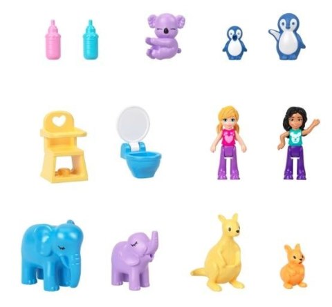 Zestaw torebka z figurkami Polly Pocket Kangurki Mattel Zestaw torebka z figurkami Polly Pocket Kangurki Mattel