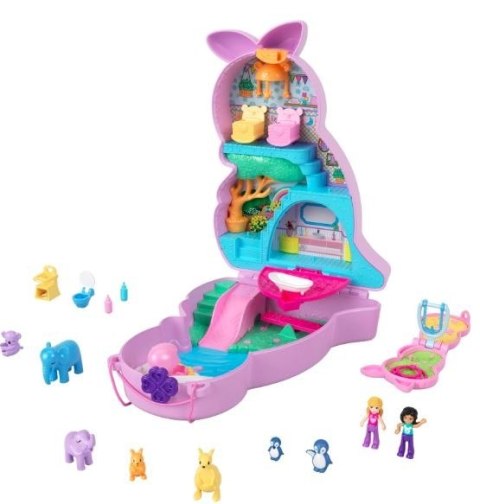 Zestaw torebka z figurkami Polly Pocket Kangurki Mattel Zestaw torebka z figurkami Polly Pocket Kangurki Mattel