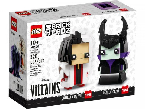 Klocki BrickHeadz 40620 Cruella i Diabolina LEGO Klocki BrickHeadz 40620 Cruella i Diabolina LEGO