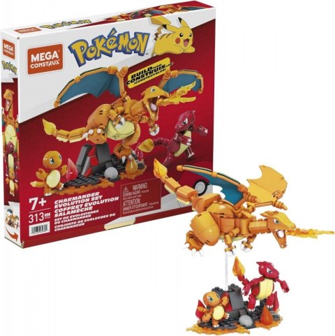 Klocki Mega Pokemon Charmander evolution Mega Bloks Klocki Mega Pokemon Charmander evolution Mega Bloks