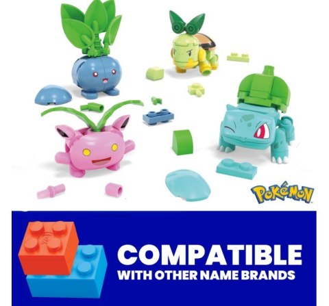Klocki Pokemon Drużyna Trawiastego Mega Bloks Klocki Pokemon Drużyna Trawiastego Mega Bloks