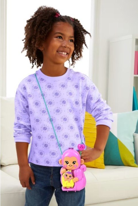 Polly Pocket Kompaktowa torebka Małpka Mattel