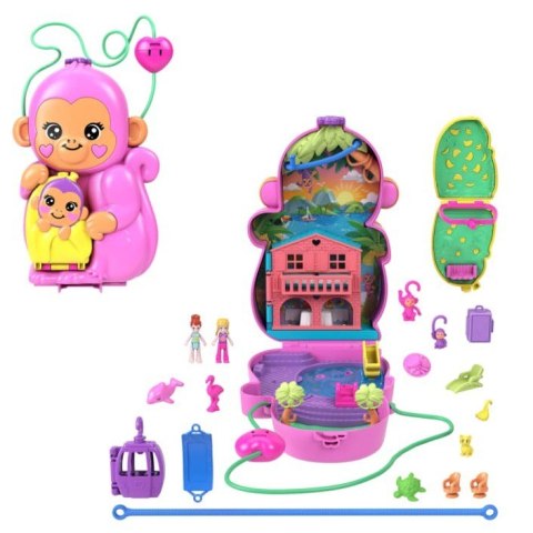 Polly Pocket Kompaktowa torebka Małpka Mattel