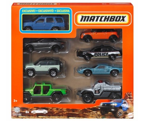 Zestaw pojazdów Matchbox 8-pak 1:64 mix Mattel Zestaw pojazdów Matchbox 8-pak 1:64 mix Mattel