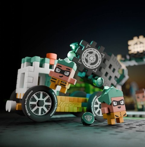 Klocki Mini Waffle - Napad na bank 148 elementów Marioinex Klocki Mini Waffle - Napad na bank 148 elementów Marioinex