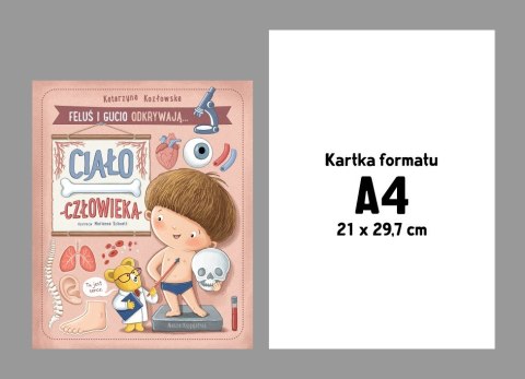 Książeczka Feluś i Gucio odkrywają... Ciało człowieka Nasza księgarnia Książeczka Feluś i Gucio odkrywają... Ciało człowieka Nasza księgarnia