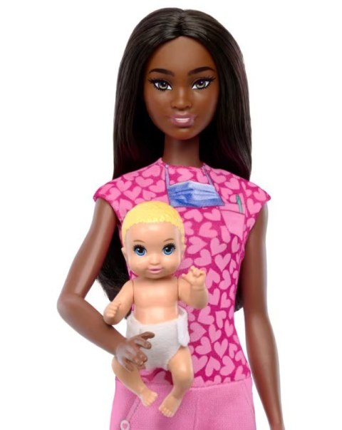 Lalka Barbie Lekarz Pediatra ciemne włosy Mattel Lalka Barbie Lekarz Pediatra ciemne włosy Mattel