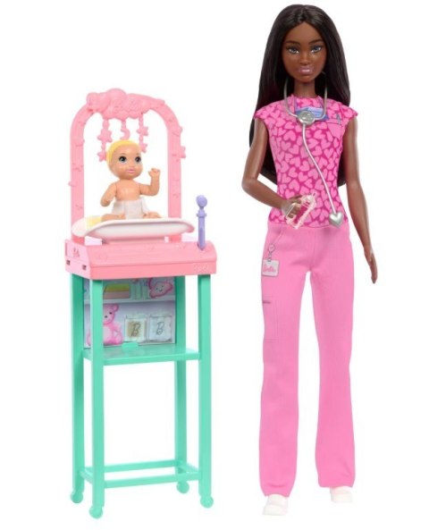 Lalka Barbie Lekarz Pediatra ciemne włosy Mattel Lalka Barbie Lekarz Pediatra ciemne włosy Mattel