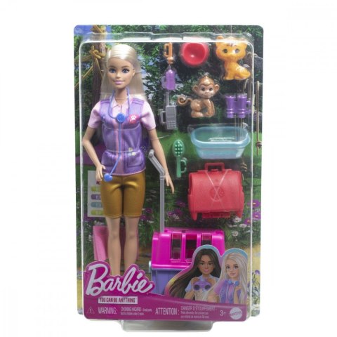 Lalka Barbie Ratowniczka zwierząt Kariera Mattel Lalka Barbie Ratowniczka zwierząt Kariera Mattel