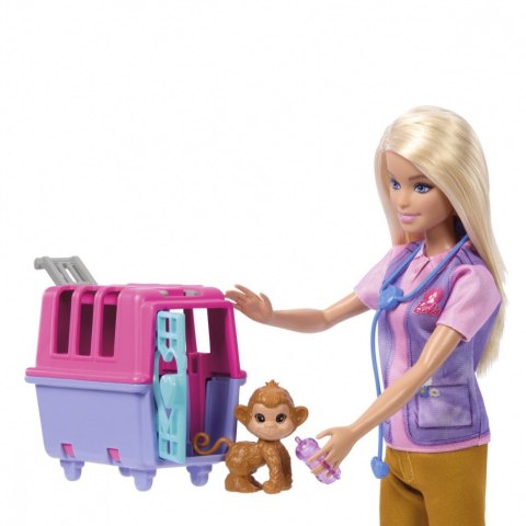Lalka Barbie Ratowniczka zwierząt Kariera Mattel Lalka Barbie Ratowniczka zwierząt Kariera Mattel