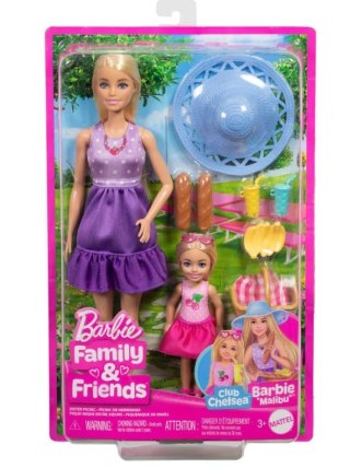 Lalka Barbie Rodzina i przyjaciele siostry na pikniku Mattel