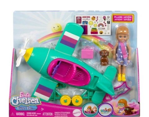 Lalka Barbie Samolot Chelsea Mattel