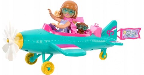 Lalka Barbie Samolot Chelsea Mattel