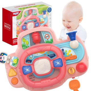 WOOPIE BABY Kierownica Samochodowa Interaktywna z Swiatłami Dźwiękiem Woopie Baby