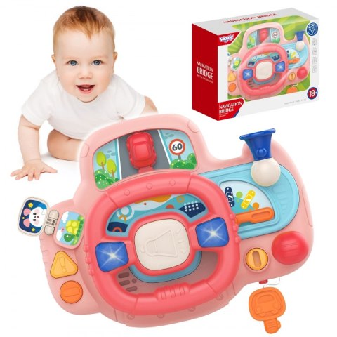 WOOPIE BABY Kierownica Samochodowa Interaktywna z Swiatłami Dźwiękiem Woopie Baby