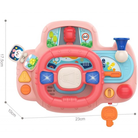 WOOPIE BABY Kierownica Samochodowa Interaktywna z Swiatłami Dźwiękiem Woopie Baby