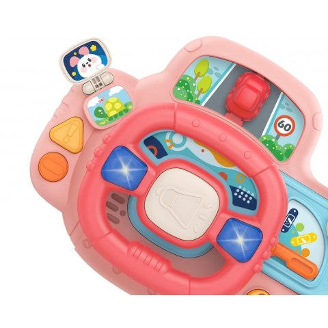 WOOPIE BABY Kierownica Samochodowa Interaktywna z Swiatłami Dźwiękiem Woopie Baby