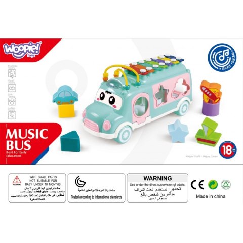 WOOPIE BABY Samochodzik Muzyczny Sorter z Cymbałkami Zielony Woopie Baby