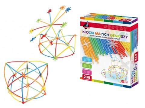 Klocki Małych Geniuszy - Małe słomki ASKATO Klocki Małych Geniuszy - Małe słomki ASKATO
