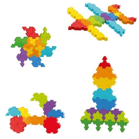Klocki Małych Geniuszy - Puzzle 80 elementów ASKATO Klocki Małych Geniuszy - Puzzle 80 elementów ASKATO