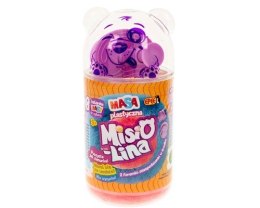 Masa plastyczna Misiolina 2x50g 2 foremki czerwony błękitny Epee