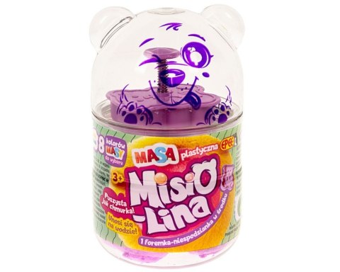 Masa plastyczna Misiolina 60g 1 foremka Różowa Epee