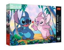 Puzzle 1000 elementów Stitch i Angel Trefl