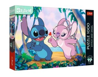 Puzzle 1000 elementów Stitch i Angel Trefl