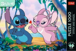 Puzzle 1000 elementów Stitch i Angel Trefl