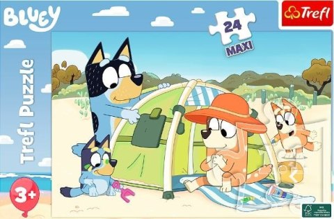 Puzzle 24 elementy Maxi Bluey Wspaniały świat Trefl Puzzle 24 elementy Maxi Bluey Wspaniały świat Trefl