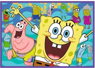 Puzzle 4x250 elementów SpongeBob Szalony świat Trefl
