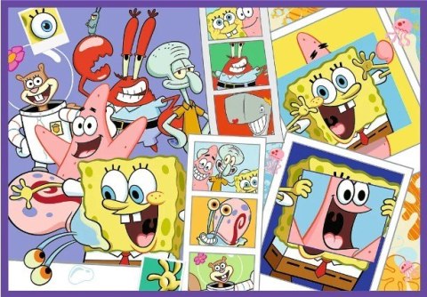 Puzzle 4x250 elementów SpongeBob Szalony świat Trefl Puzzle 4x250 elementów SpongeBob Szalony świat Trefl