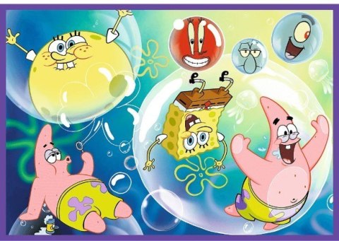 Puzzle 4x250 elementów SpongeBob Szalony świat Trefl Puzzle 4x250 elementów SpongeBob Szalony świat Trefl