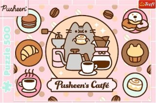 Puzzle 500 elementów Pusheen w kawiarni Trefl